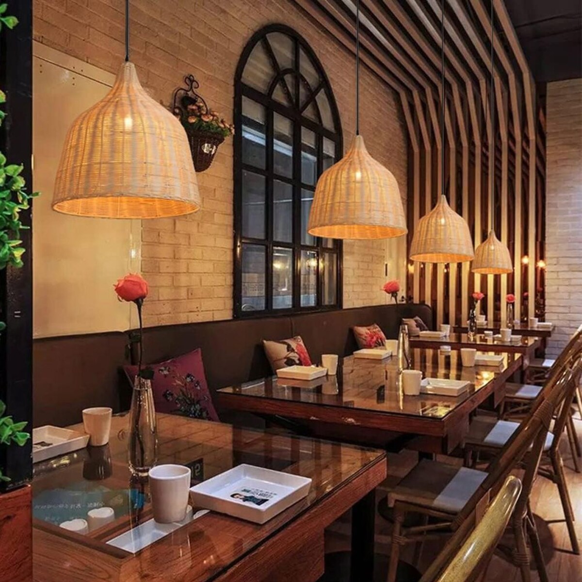 Lampa wisząca pleciona Boho Natural APP1647-1CP