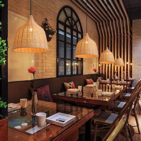 Lampa wisząca pleciona Boho Natural APP1647-1CP