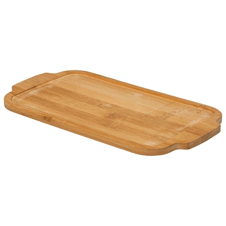 Prostokątne naczynie do zapiekania z drewnianą podstawką
