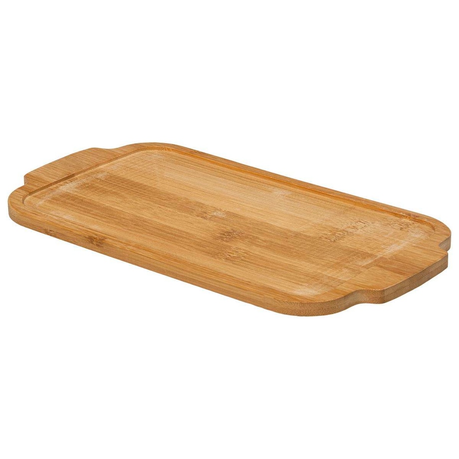 Prostokątne naczynie do zapiekania z drewnianą podstawką