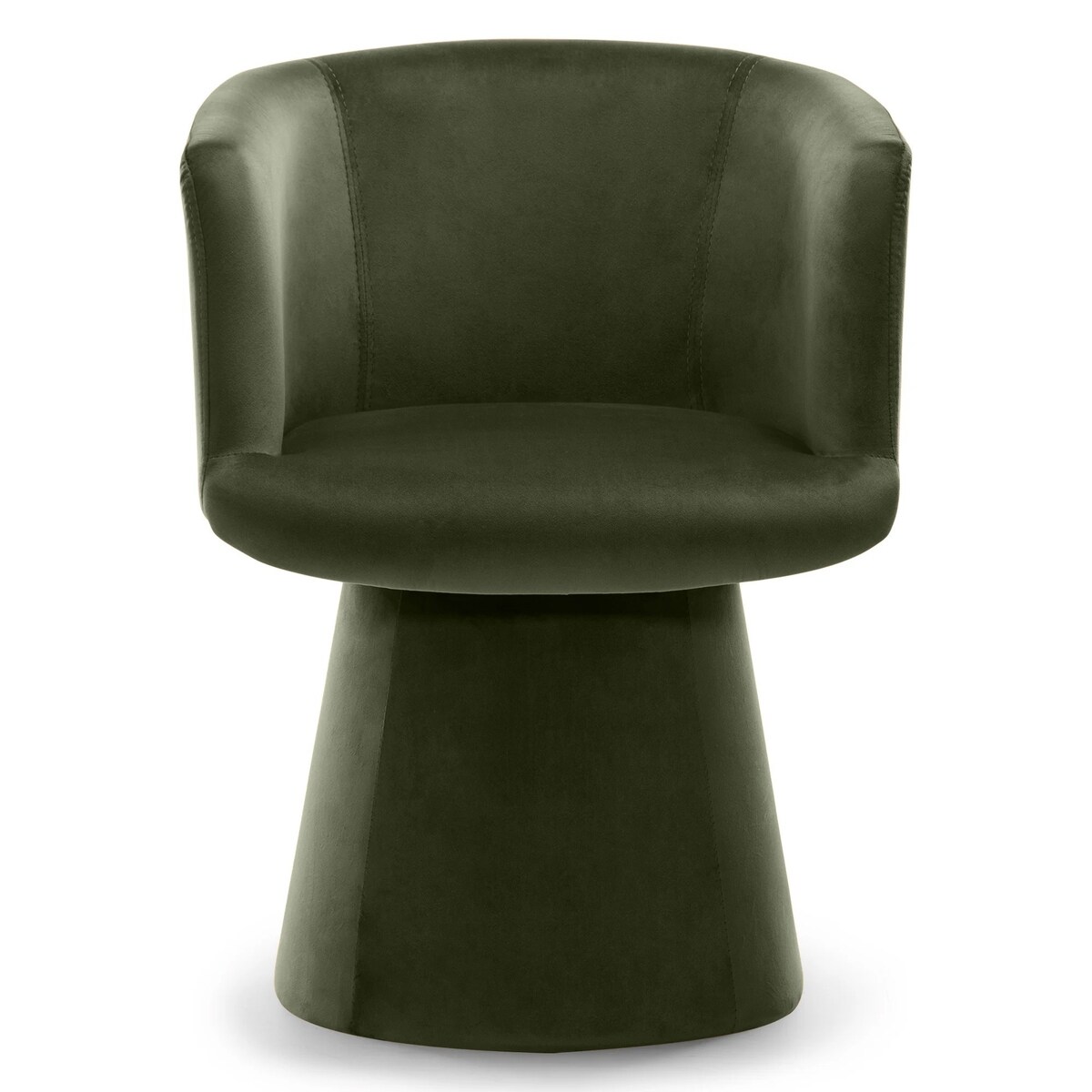 Krzesło obrotowe aksamitne oliwkowo-zielone Nalf