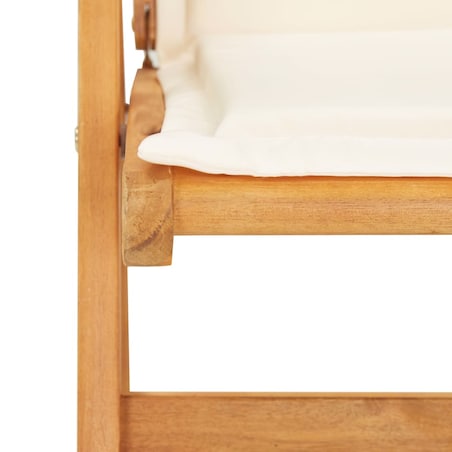 vidaXL Rozkładane krzesła ogrodowe, 2 szt., brąz, lite drewno akacjowe