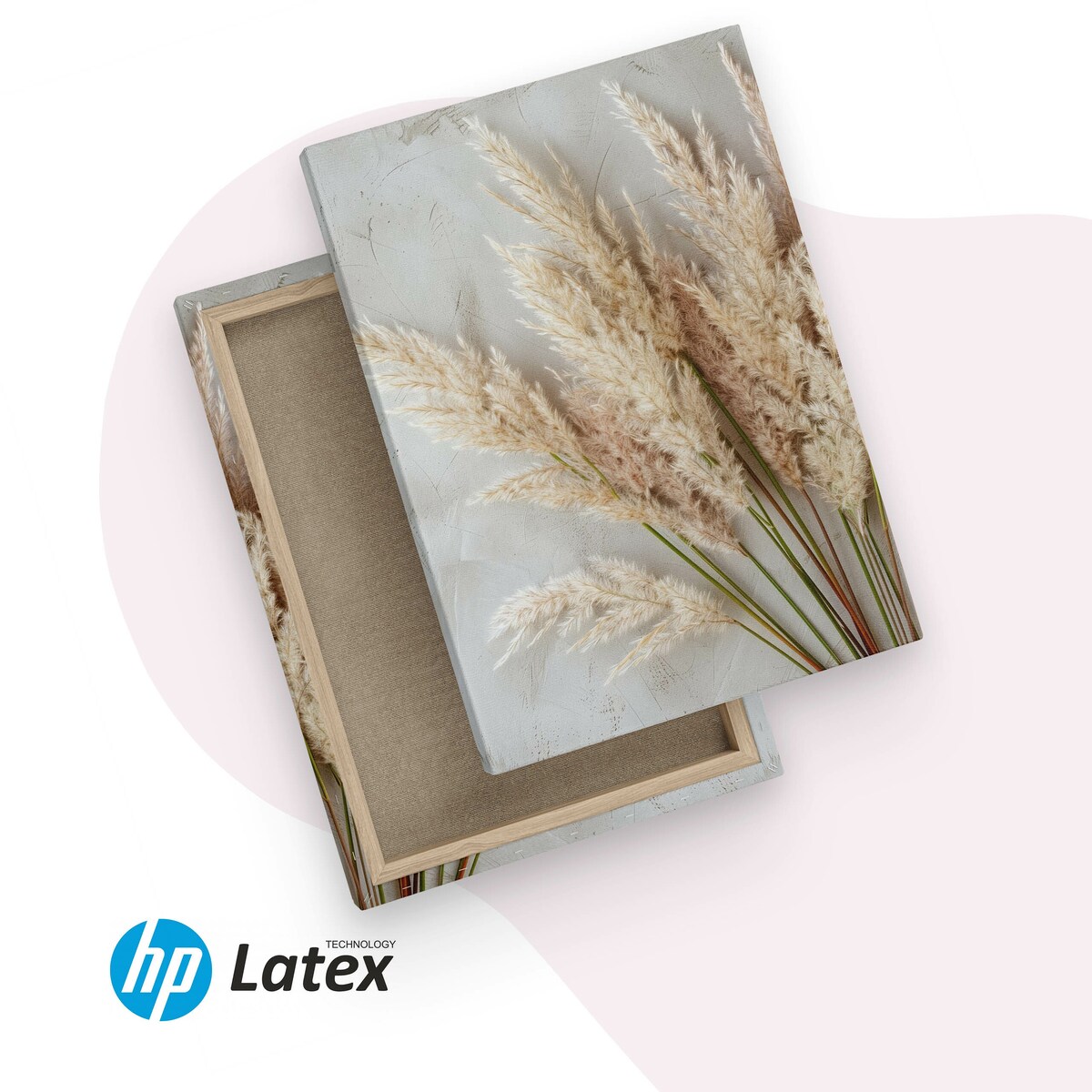 3x Obraz Do Sypialni Set Pejzaż Zachód Słońca Trawy Bawełna Styl Boho 30x40cm