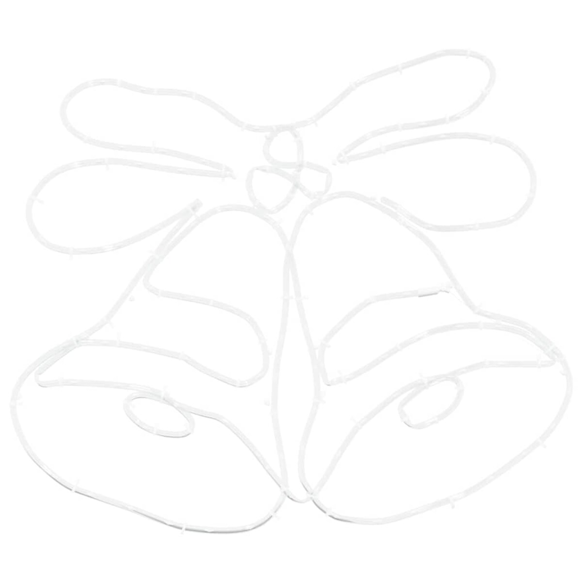 vidaXL Dzwonek Świąteczny Wielokolorowe 56 x 46 cm PVC