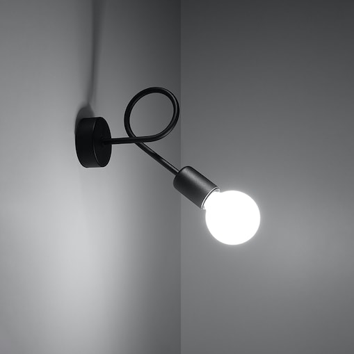 Kinkiet SUPEŁ czarny