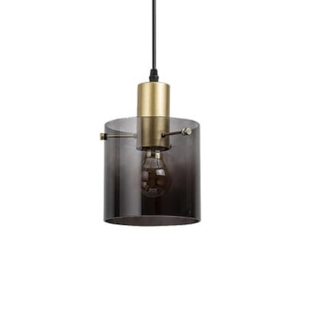 LAMPA wisząca DONATI 5222 Rabalux szklana OPRAWA okrągły zwis przydymiony złoty