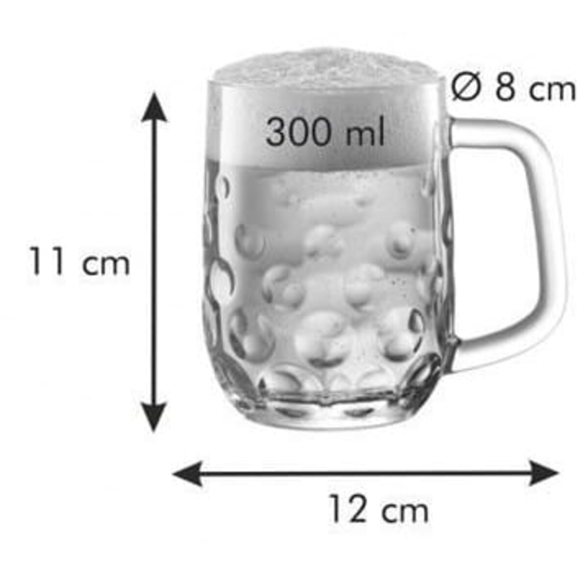 Kufel do Piwa mybeer Salute mały Tescoma 0,3 l Szklanka Pokal na Napoje