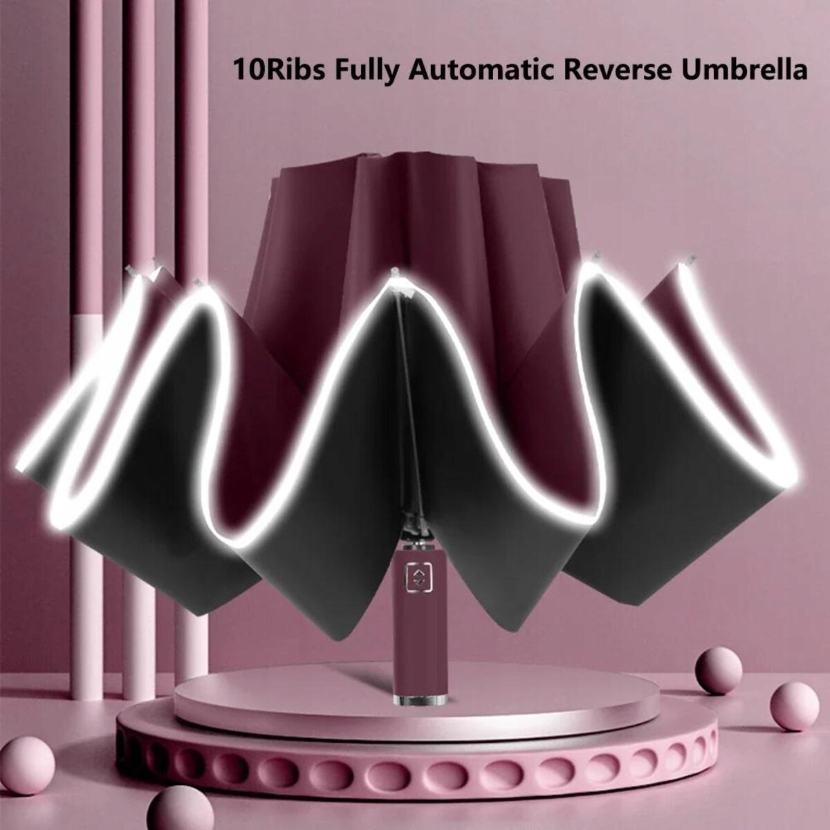 Stylowy Elitarny PARASOL EKSLUZYWNA PARASOLKA Parasol ODBLASKOWA LAMÓWKA