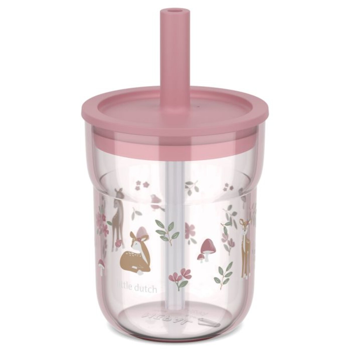Szklanka dziecięca ze słomką Mio 250ml Fairy Garden 108023065406