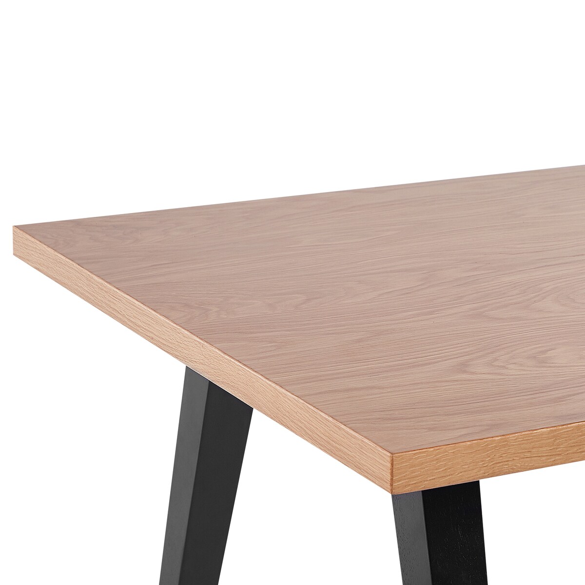 Stół do jadalni LENISTER Brązowy/ czarny 150 cm 90 cm