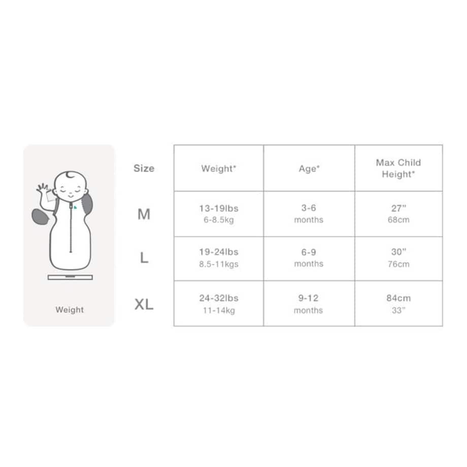 Otulacz Swaddle UP - rozmiar S - biały - ETAP 1 - 2,5 TOG