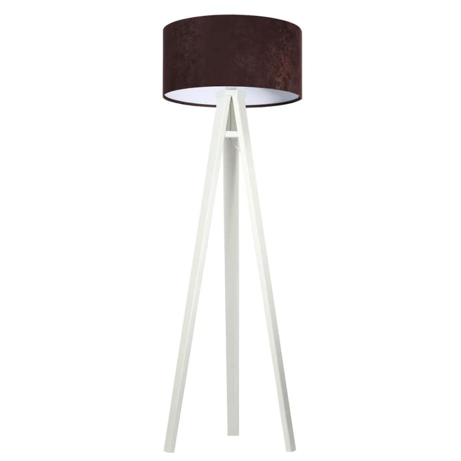 Lampa stojąca HOME 50 brązowa/biała/biała
