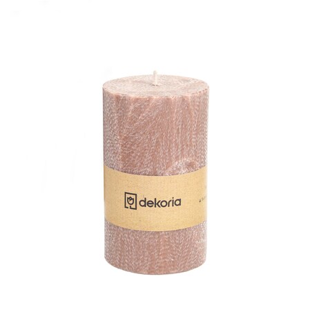 Świeca zapachowa palmowa walec Old Pink, 6,5x6,5x12 cm