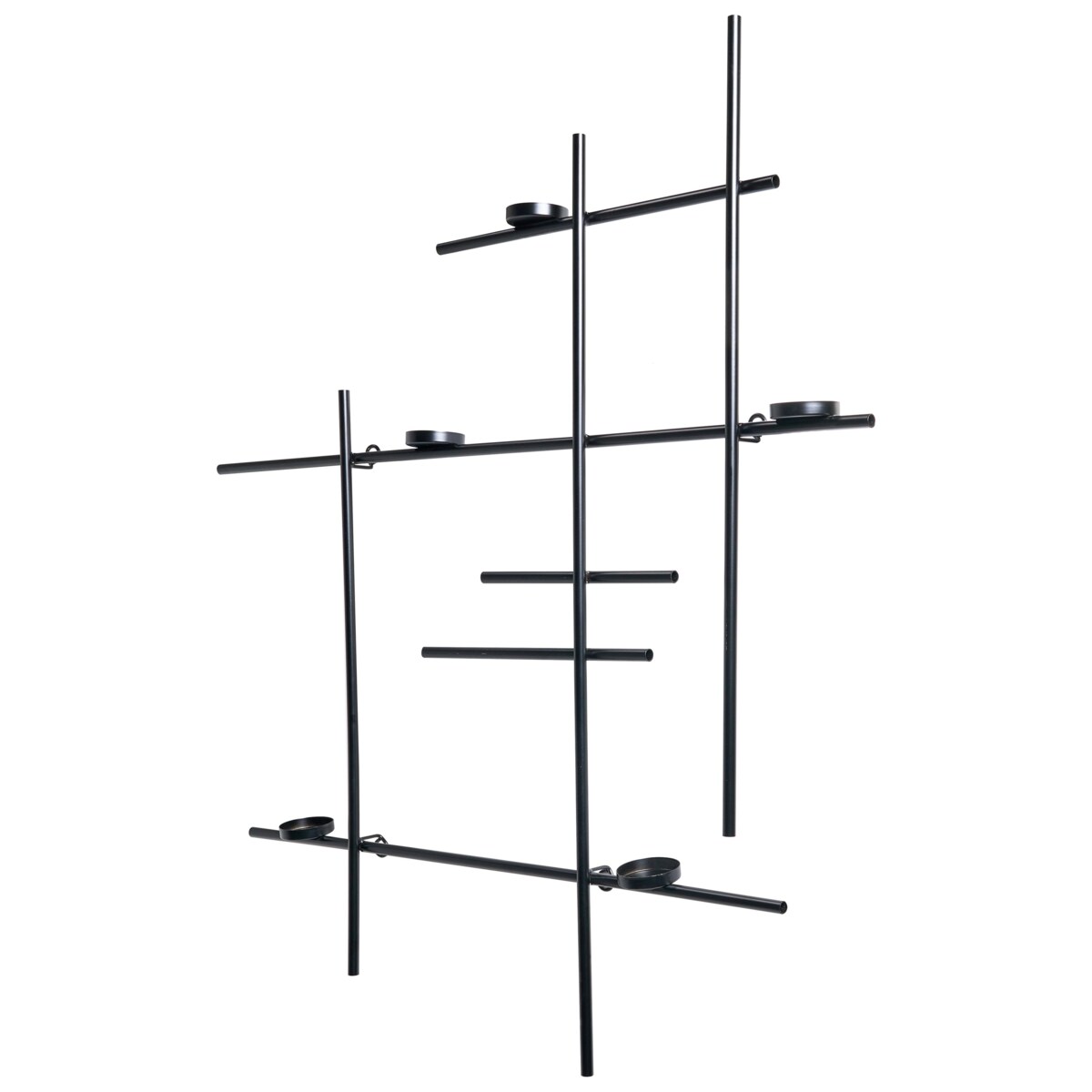 Świecznik wiszący PORTO 74 cm Czarny