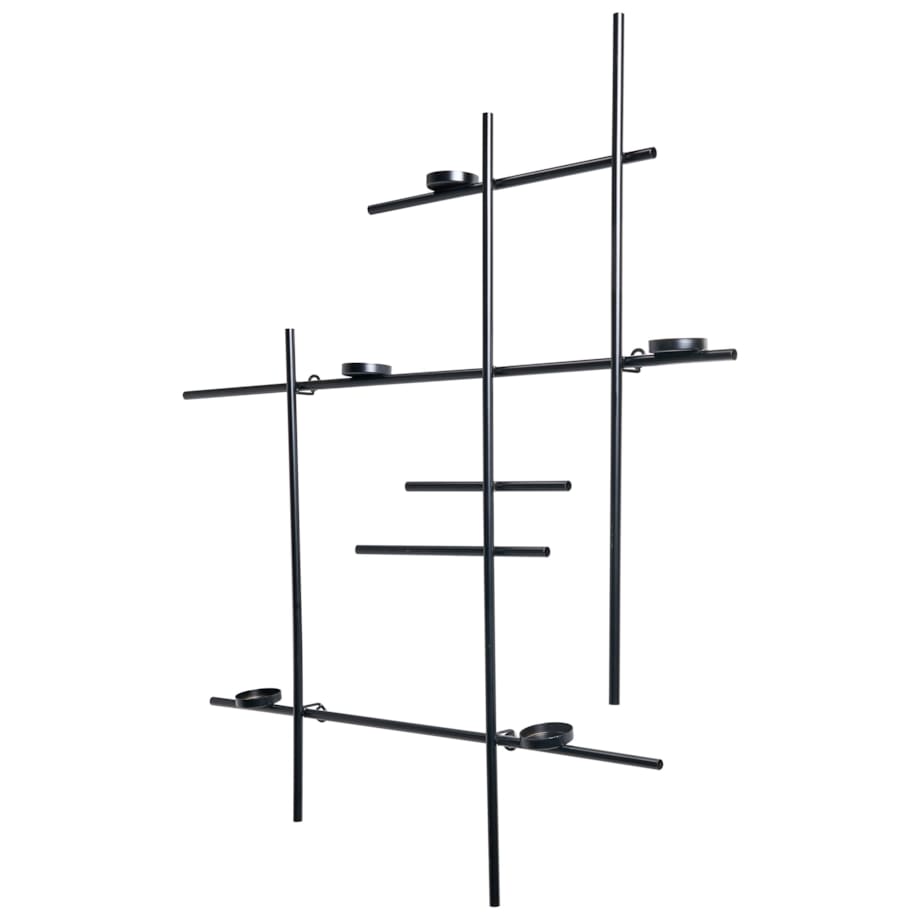 Świecznik wiszący PORTO 74 cm Czarny