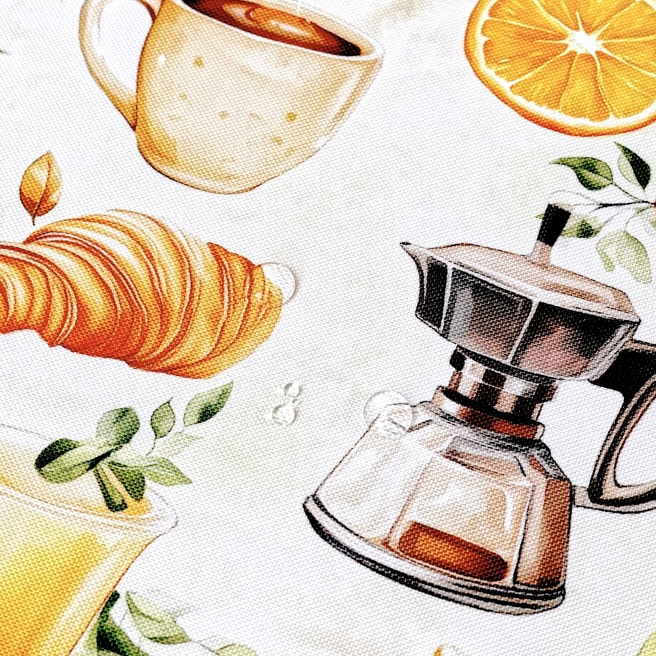 Obrus plamoodporny włoskie śniadanie - 130x200 cm - wielokolorowy