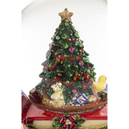 Kula śnieżna świąteczna 17x22,5x12 cm POCIĄG