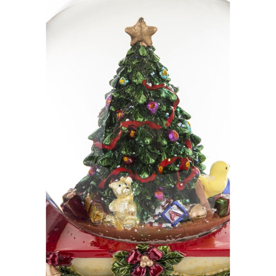 Kula śnieżna świąteczna 17x22,5x12 cm POCIĄG