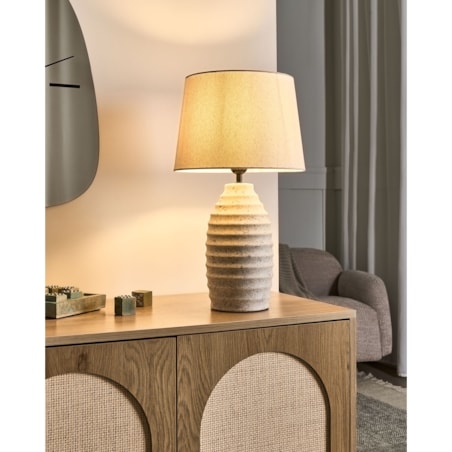 Lampa stołowa BILLY Ceramika Złamana biel