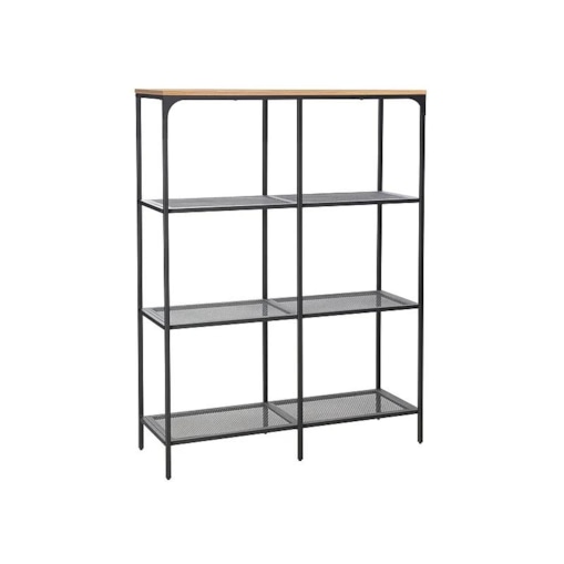 Regał na książki LEX A czarny/dąb