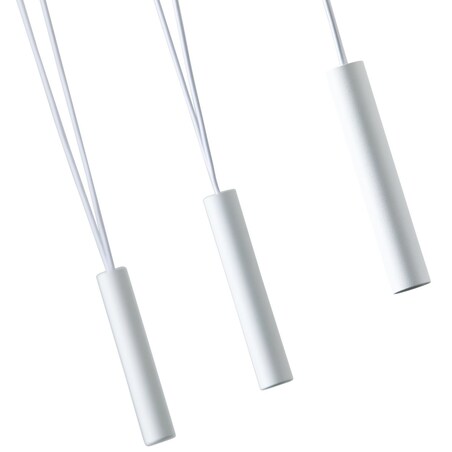 Loftowa LAMPA wisząca Viva VII Bianco Orlicki Design metalowa OPRAWA tuby ZWIS designerski biały