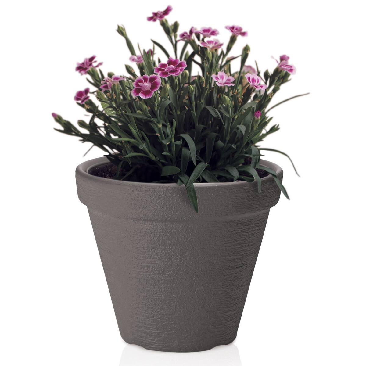 Doniczka Donica Ogrodowa 30/35/40/45 Cm Zestaw Efekt Cegły Na Taras Do Ogrodu Domu Antracytowa