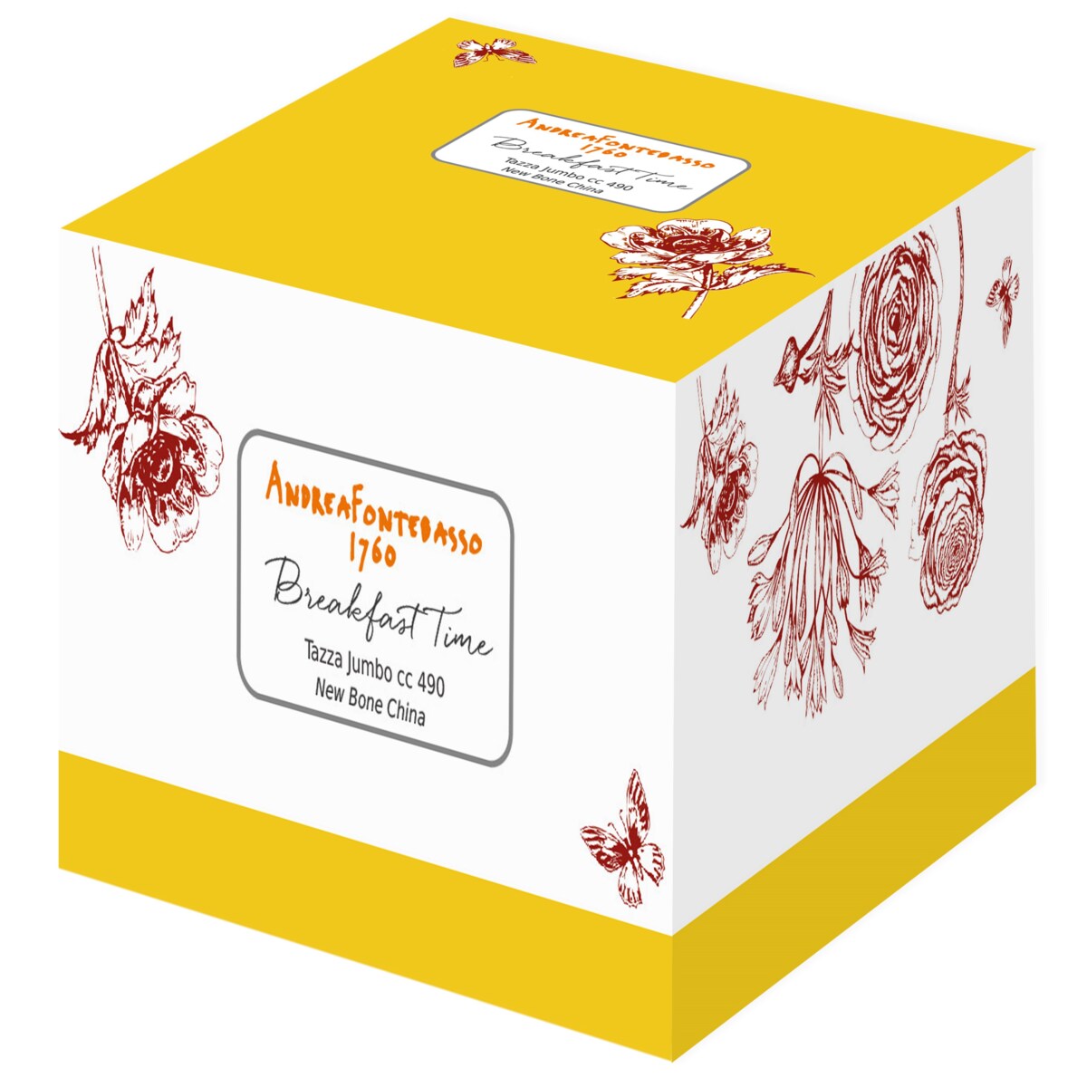 BREAKFAST TIME KUBEK ŚNIADANIOWY ŻÓŁTY 490 CC