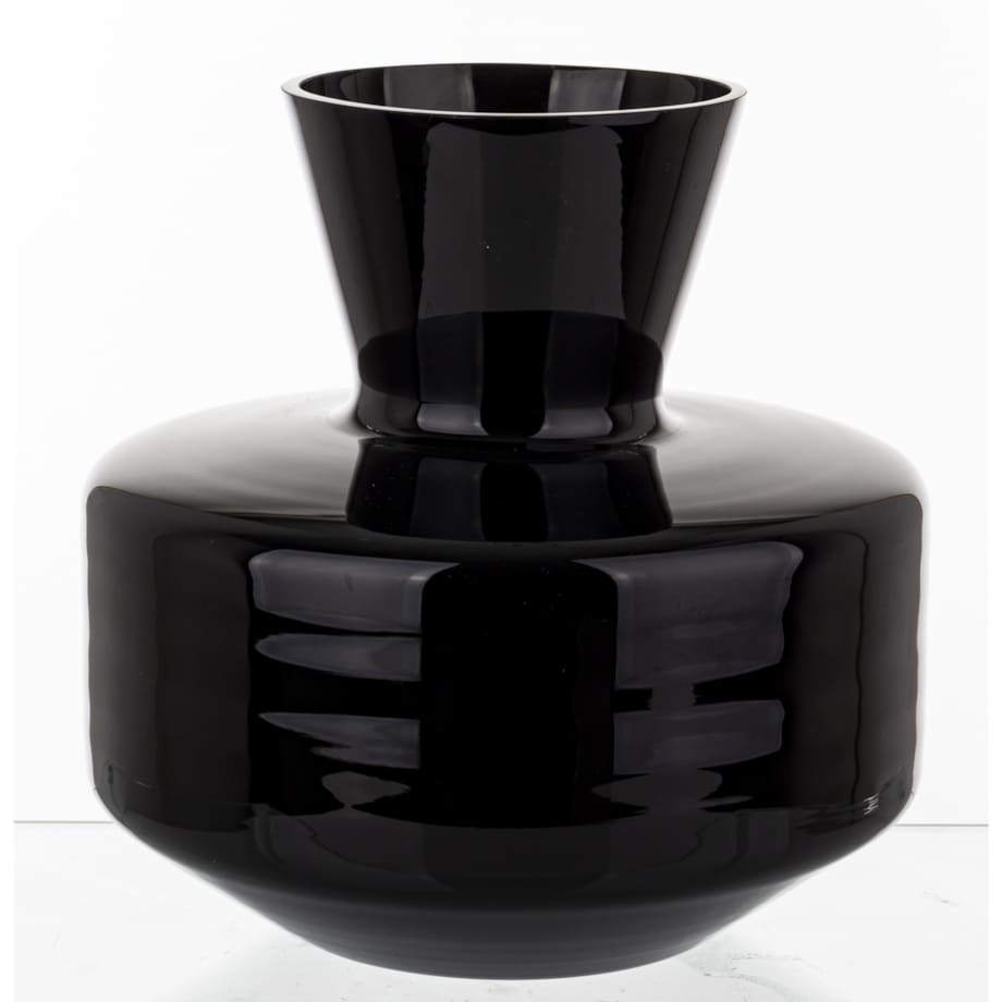 Wazon ozdobny 26x25x25 cm KAROLA czarny