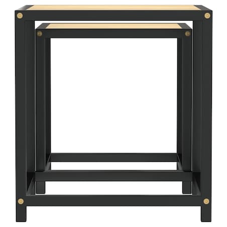 vidaXL Stoliki herbaciane, 2 szt., MDF, dąb sonoma