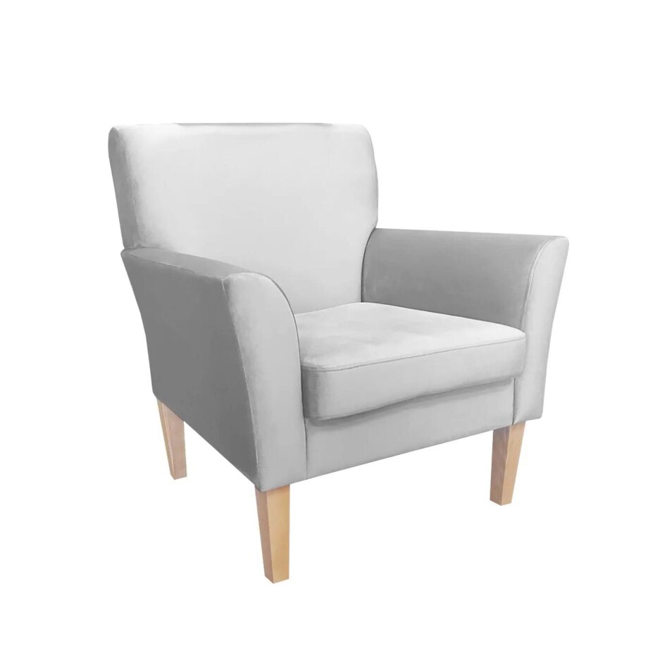 Fotel PIRO MG VELVET jasnoszary