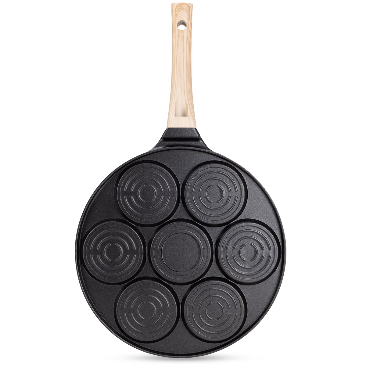 Marmurowa patelnia do pancakes naleśników jajek BUŹKI MINKI EMOTKI 26cm KAMILLE