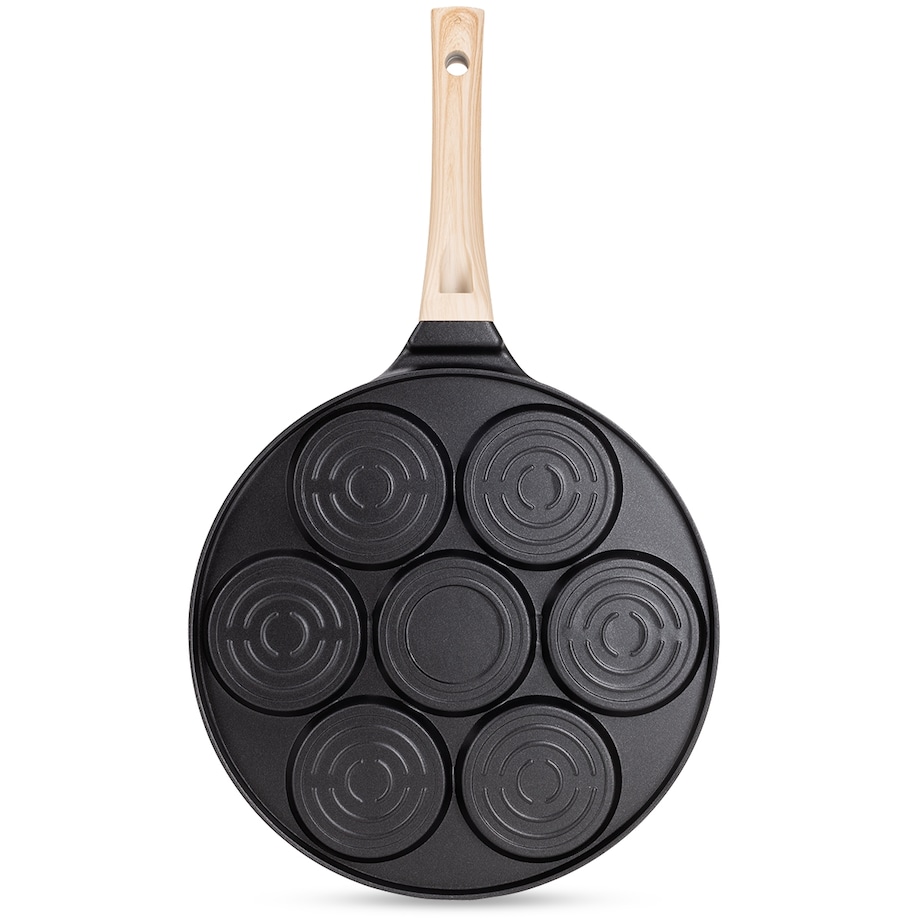 Marmurowa patelnia do pancakes naleśników jajek BUŹKI MINKI EMOTKI 26cm KAMILLE