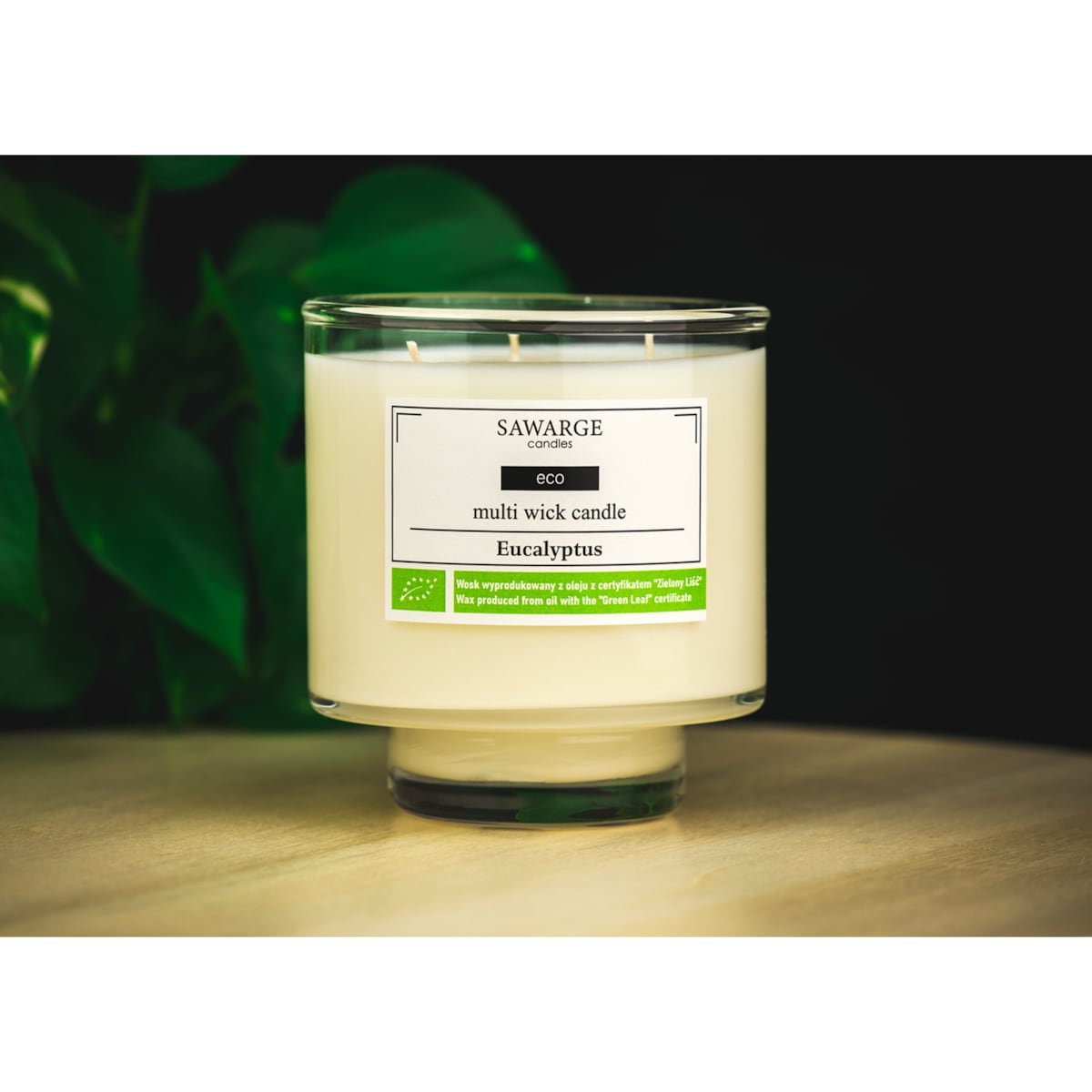 Ekologiczna Świeca Zapachowa Sojowa /50h/ Eucalyptus 450g