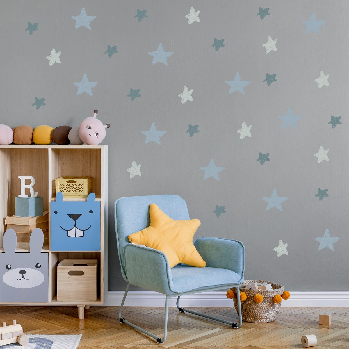 Naklejki Ścienne Do Pokoju Dziecka GWIAZDKI Gwiazdeczki Komiks ZESTAW 120x60cm