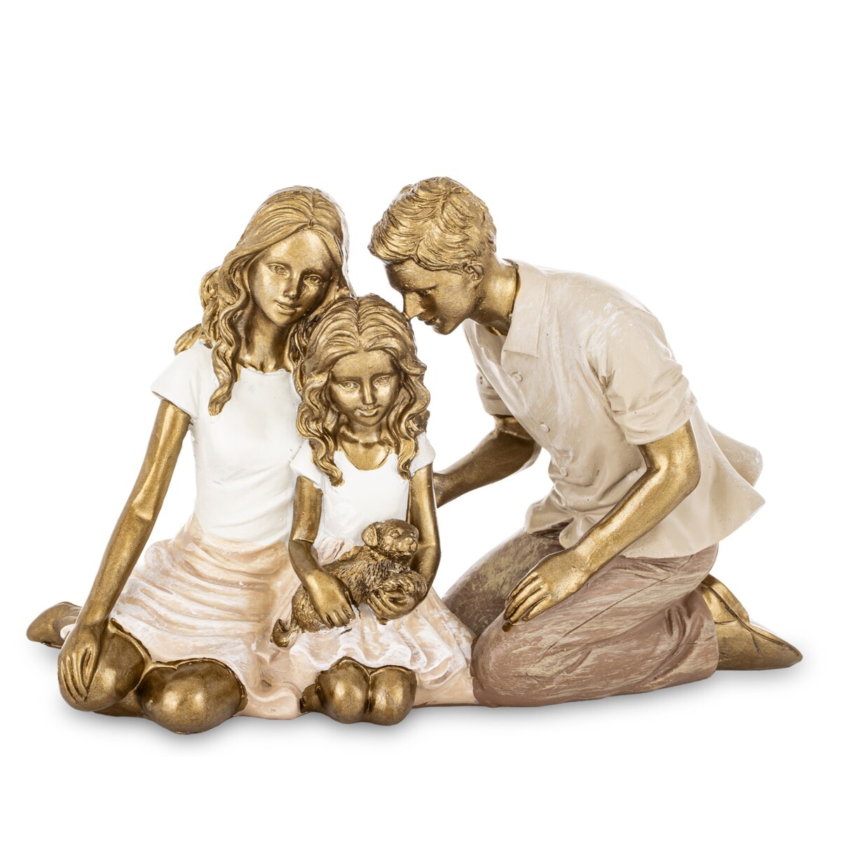 Dekoracja - rodzina z psem 11,5x18x7 cm FAMIGLIA