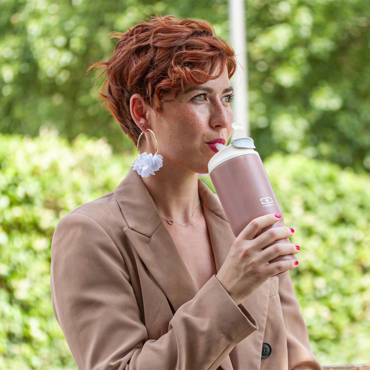 Monbento Travel Mug kubek termiczny 0,6 l Pink Moka