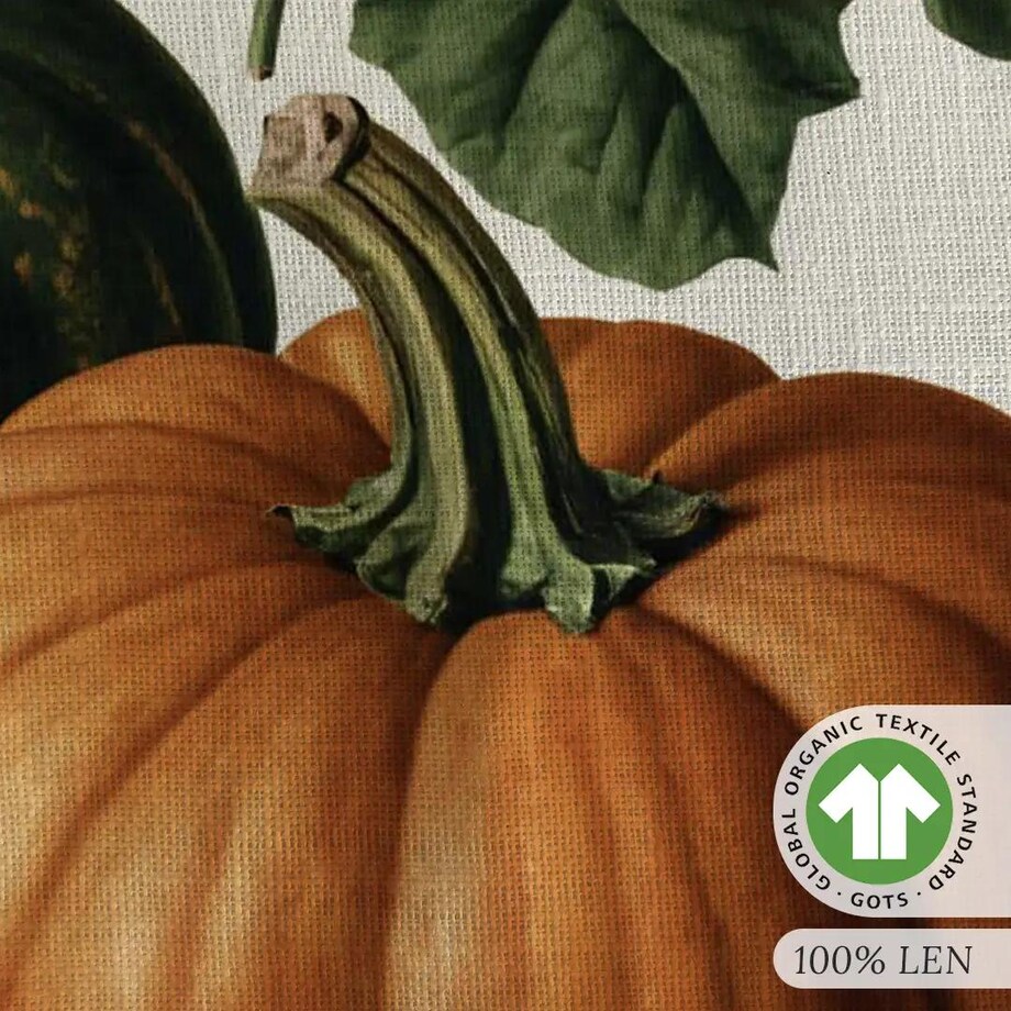 Lniany ręcznik kuchenny - Fasola