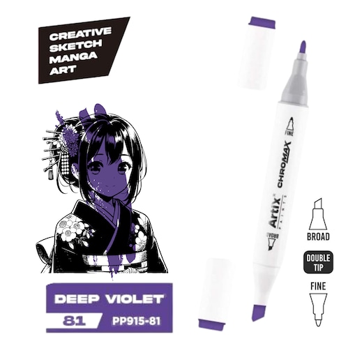 dwustronny marker kreatywny artix pp915-81 deep violet