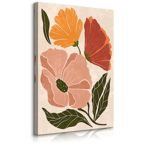 Obraz Kolorowe Pastelowe Polne Kwiaty 30x40cm