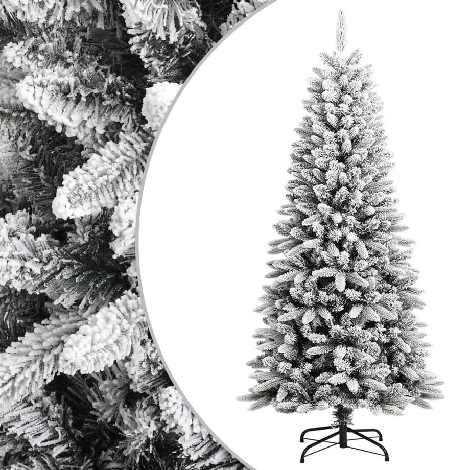 vidaXL Sztuczna choinka pokryta śniegiem, 150 cm, PVC i PE