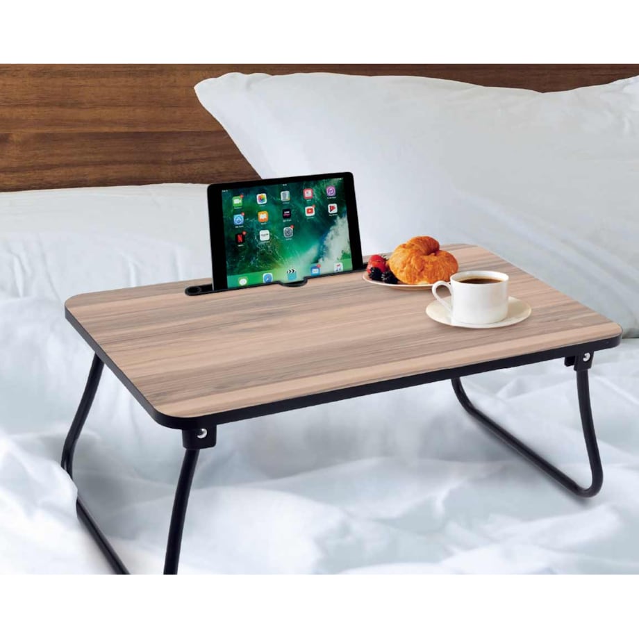 Stolik pod tablet do łóżka, składany, 52 x 30 cm
