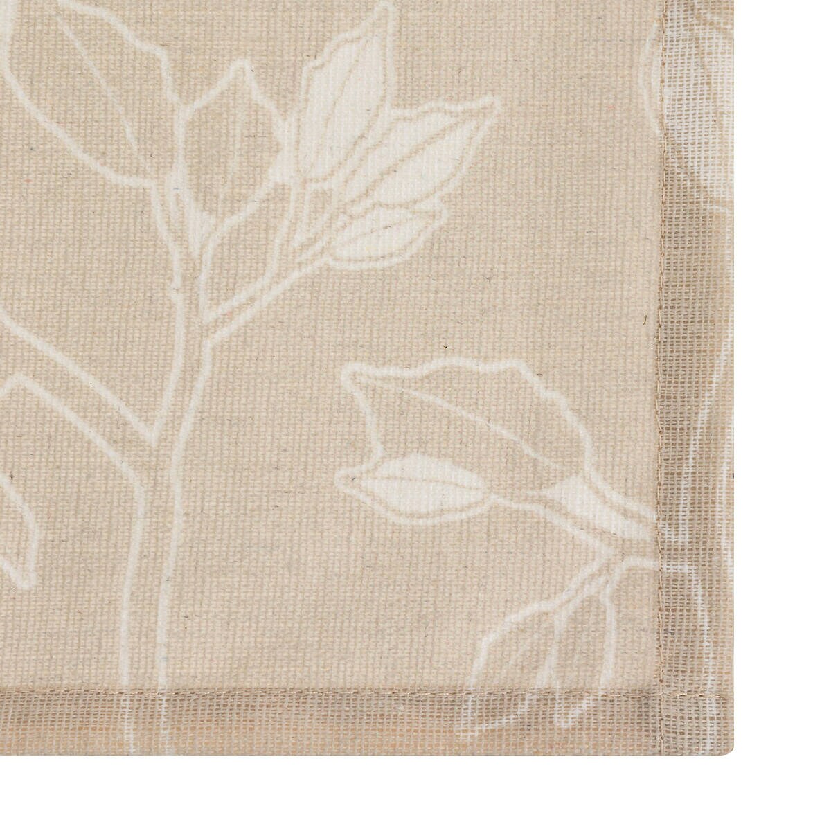 Podkładka pod talerz w kwiatki, beżowa, 45 x 30 cm