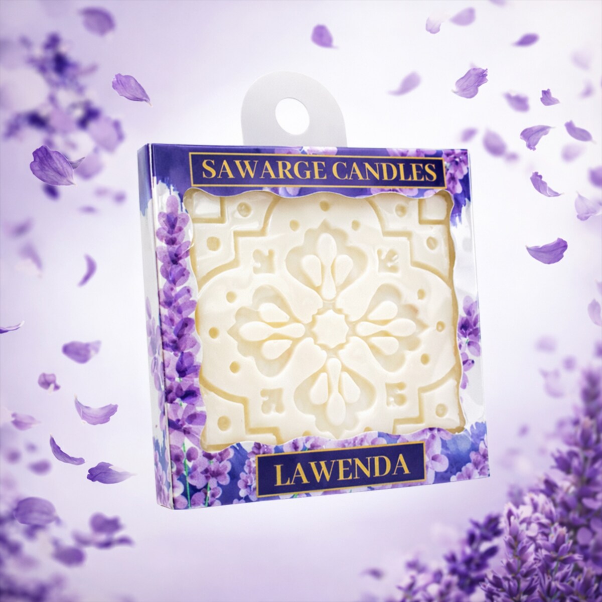 Zapachowa zawieszka do szafy wosk sojowy Lawenda