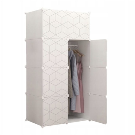Szafa modułowa ubraniowa geometric garderoba duża pojemna na zabawki