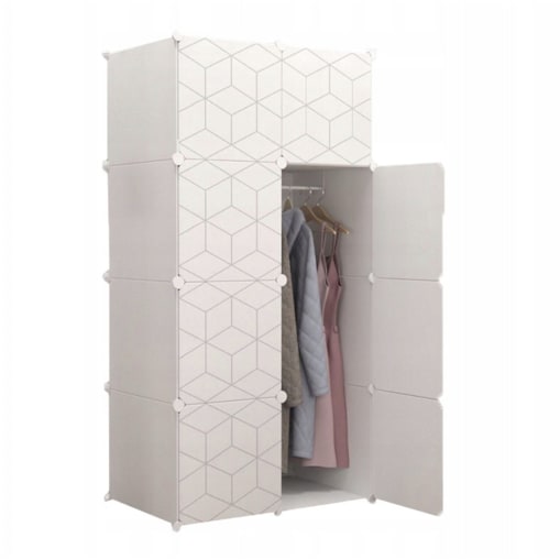 Szafa modułowa ubraniowa geometric garderoba duża pojemna na zabawki
