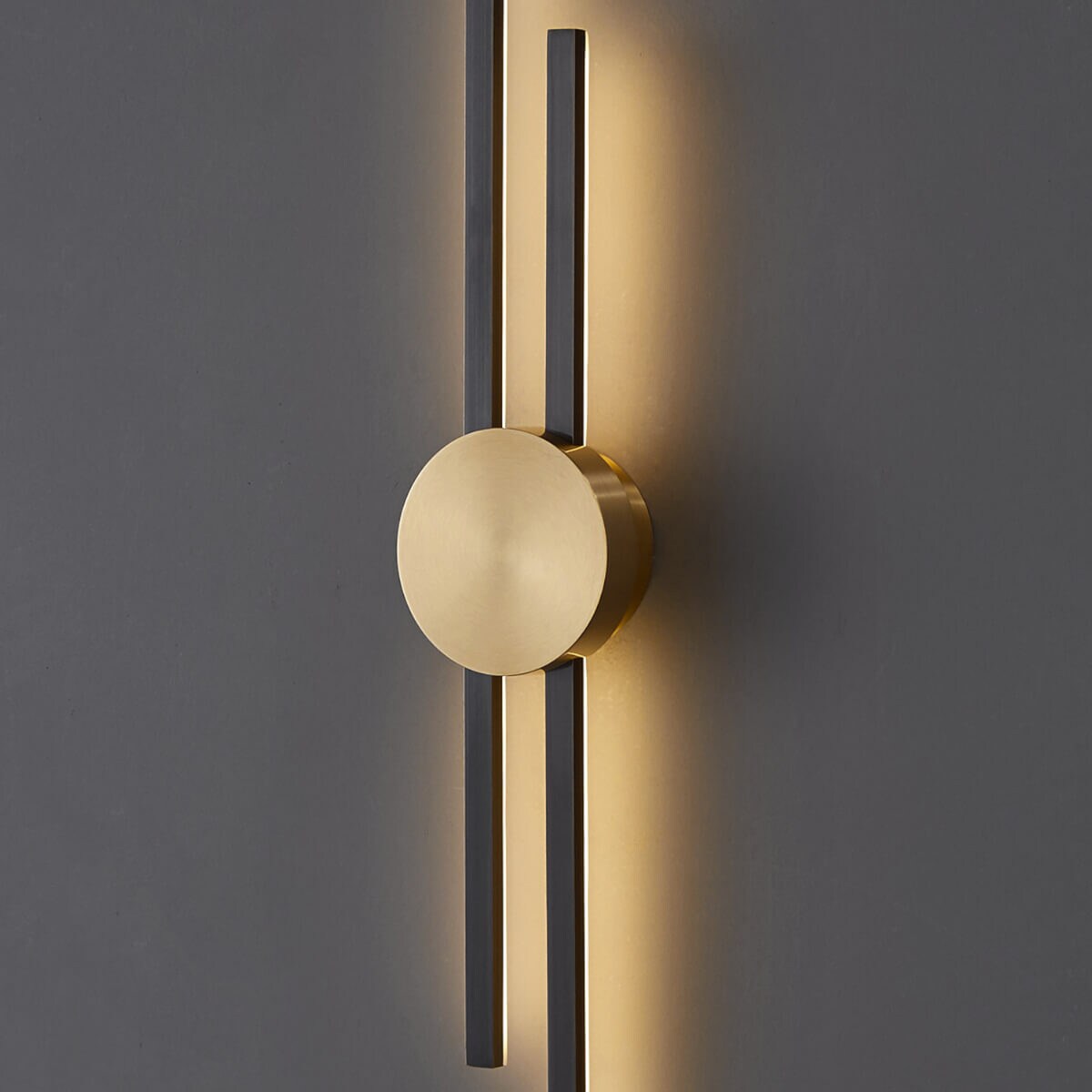 Minimalistyczna lampa ścienna Centro ST-B3327-S LED 10W 3000K czarny złoty