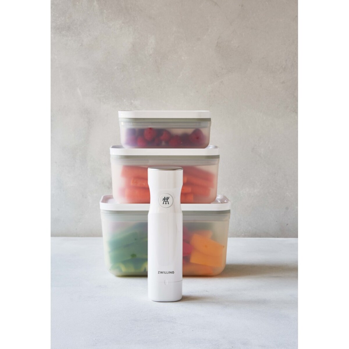 Zestaw 3 plastikowych pojemników prostokątnych Zwilling Fresh & Save