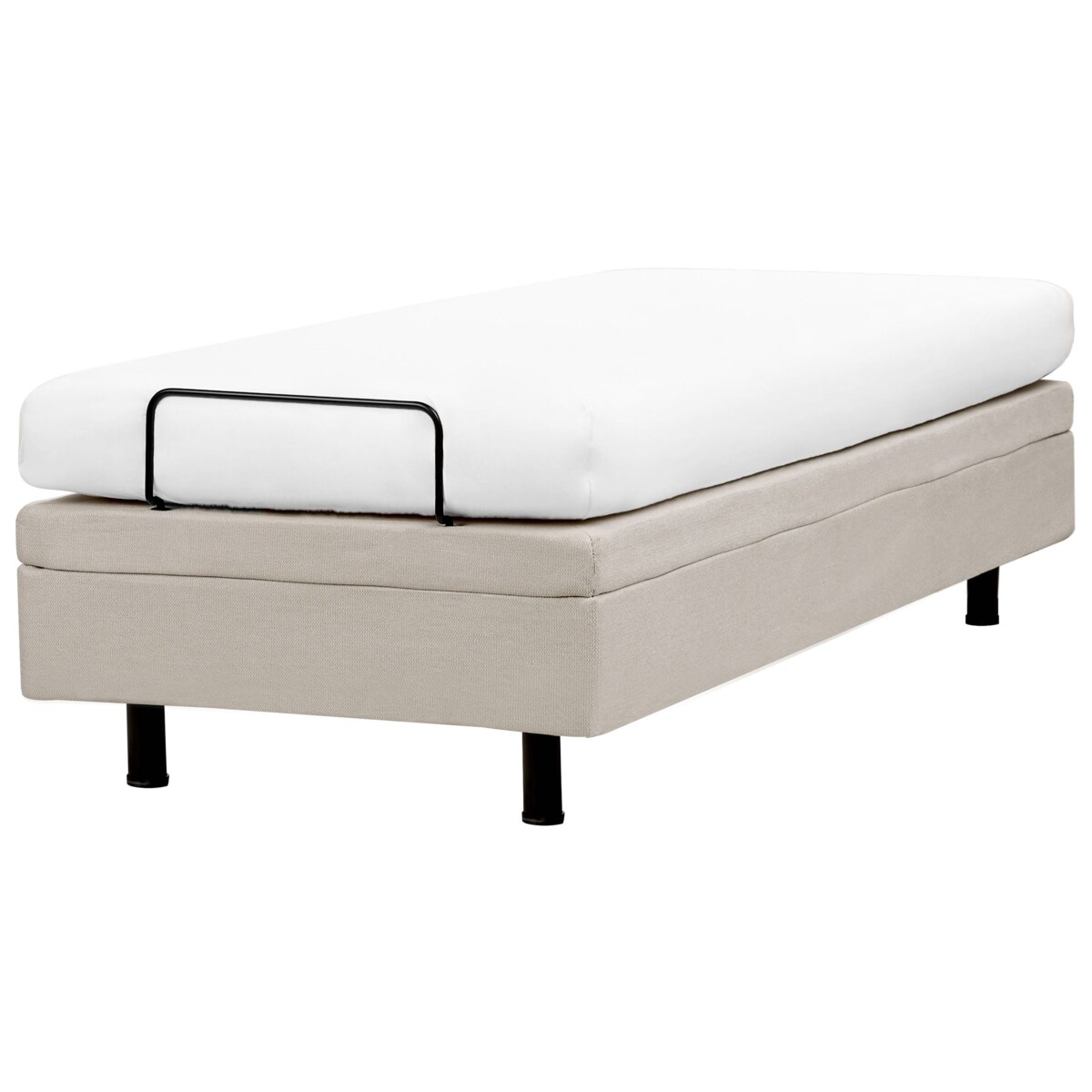 Łóżko regulowane bez zagłówka DUKE II 80 x 200 cm Jasnobeżowy