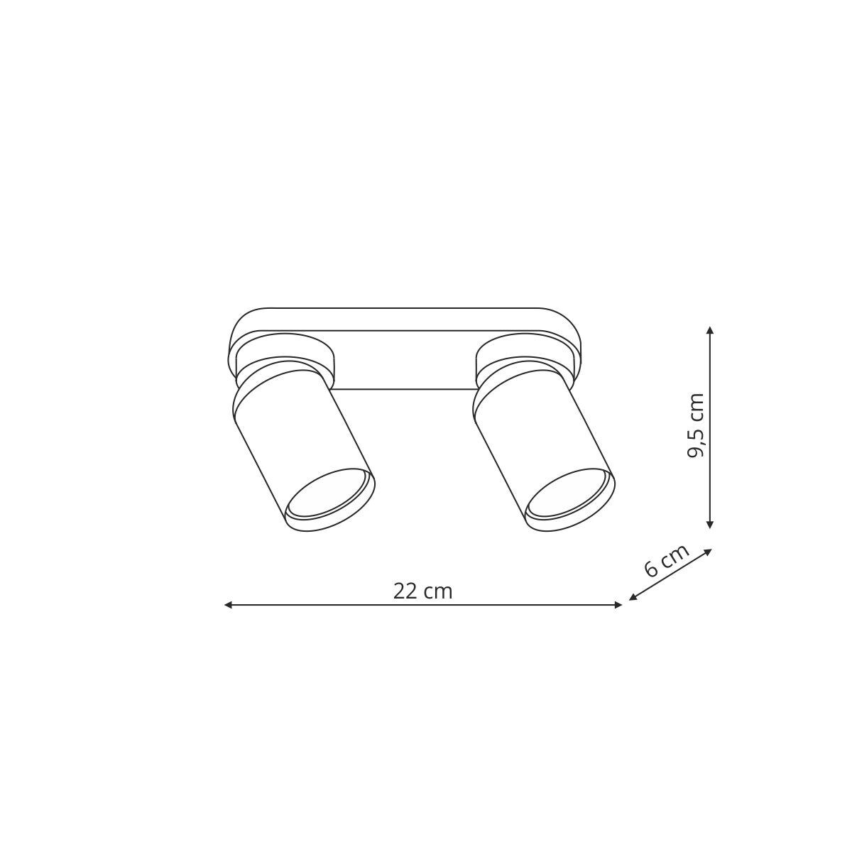 Spot Light Prestige Pointa biały 2 x GU10 1 szt.
