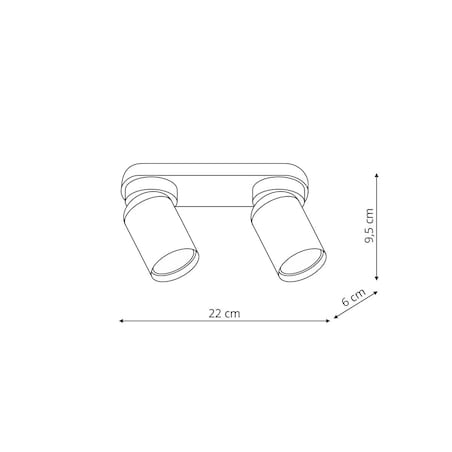 Spot Light Prestige Pointa biały 2 x GU10 1 szt.